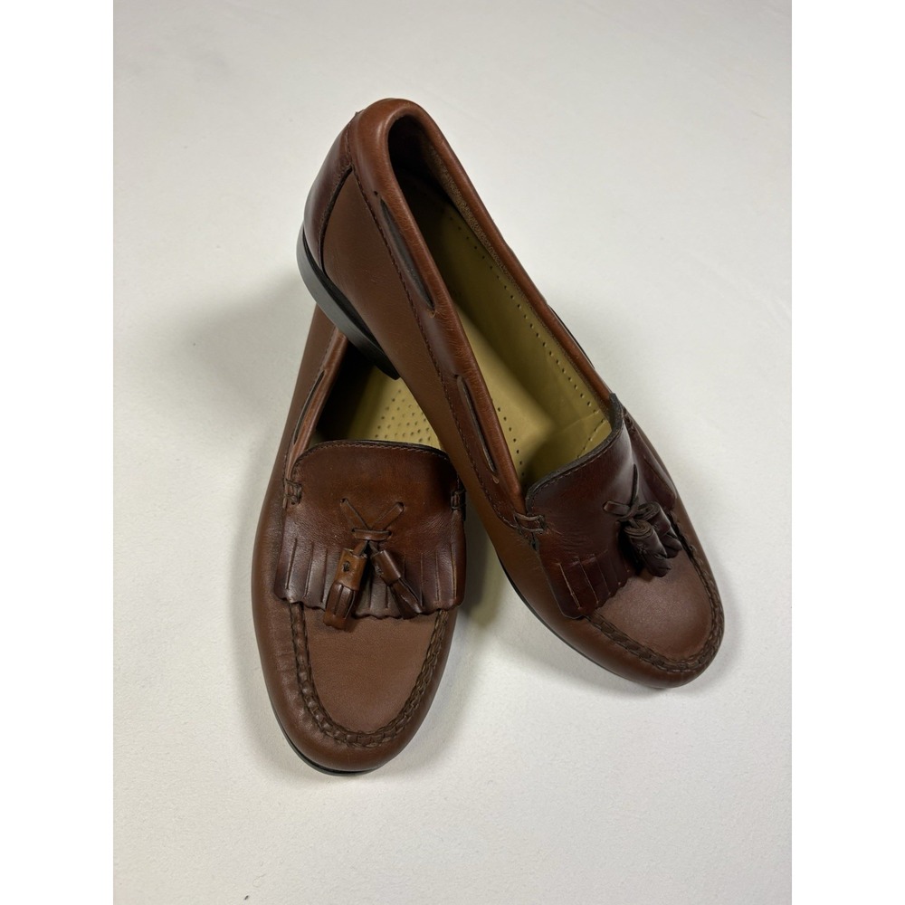 GH Bass Weejuns Kiltie Tassel Loafers Brown Leather Mens Size 7.5 M 6152 Preppy